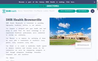 DHR Health Brownsville website