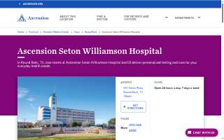Ascension Seton Williamson Hospital website