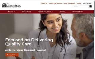 Cornerstone Regional Hospital website
