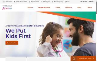 South Texas Health System Children’s website