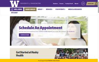 Husky Health Center (HHC) website