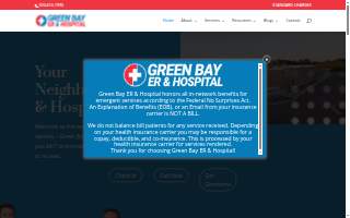Green Bay ER & Hospital website