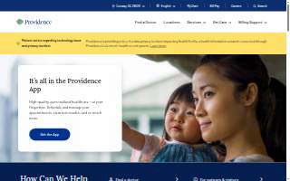 Providence Health & Services website