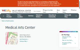MAC Valley Medical Center website