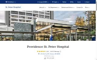 Providence St. Peter Hospital website