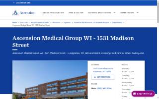 Ascension Medical Group WI - 1531 Madison Street website