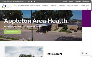 Appleton Area Health website