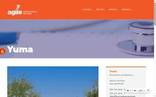 Agile Occupational Medicine Yuma website