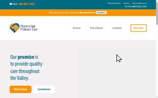 Phoenician Primary Care website