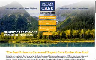 Juneau Urgent and Family Care website