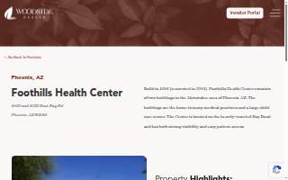 Foothills Health Center website