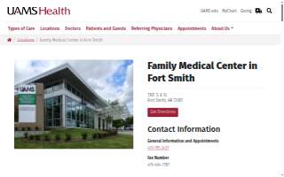 UAMS Health - Family Medical Center of Fort Smith website