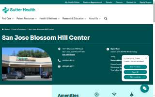 San Jose Blossom Hill Center website