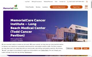 MemorialCare Todd Cancer Institute - Long Beach Medical Center website