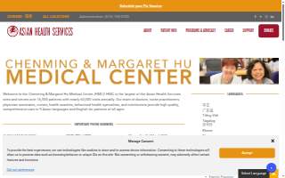 Asian Health Services Chenming & Margaret Hu Medical Center website