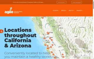 Agile Occupational Medicine Stockton website