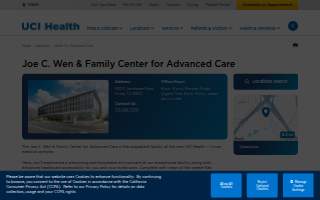 Joe C. Wen & Family Center for Advanced Care website