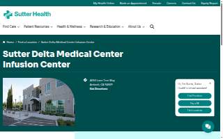 Sutter Delta Medical Center, Antioch Infusion Center website