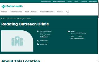 Redding Outreach Clinic website