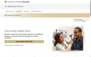 Community Health Clinic @ CU Anschutz website