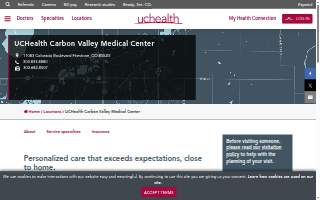 UCHealth Carbon Valley Medical Center website