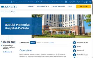 Baptist Memorial Hospital-DeSoto website