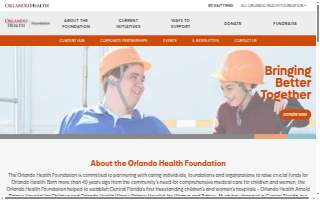 Orlando Health Foundation website