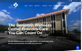The Benjamin Wellness Center of Hollywood website