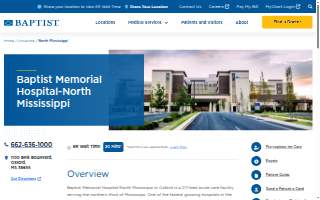 Baptist Memorial Hospital-North Mississippi website