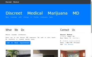 Discreet Medical MD website