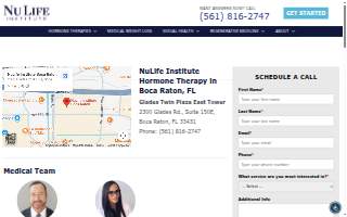 NuLife Institute Boca Raton website