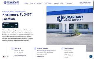 Humanitary Medical Center Kissimmee website