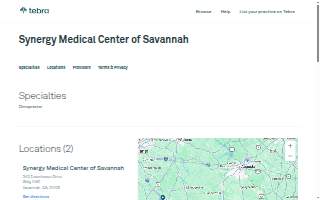 Synergy Medical Center of Savannah website