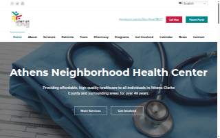 Athens Neighborhood Health Center website