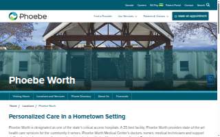 Phoebe Worth Medical Center website