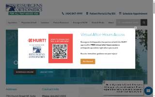 Resurgens Orthopaedics of Marietta website