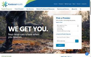 Kootenai Health website