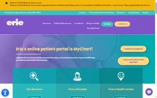 Erie Family Health Center website