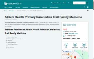 Indian Trail Medical Center website
