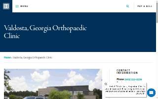 Hughston Clinic Valdosta website