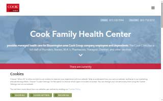 The Cook Family Health Center website