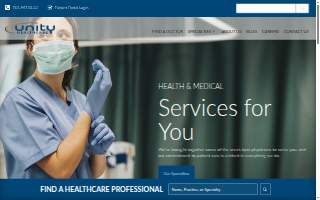 Unity Healthcare website