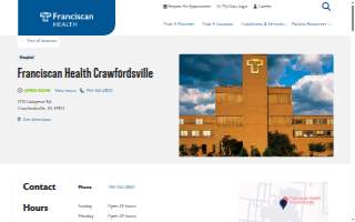 Franciscan Health Crawfordsville website