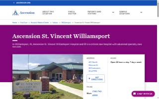 Ascension St. Vincent Williamsport website