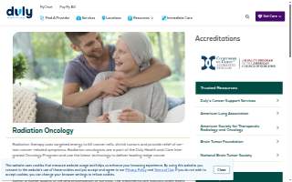 Duly Health and Care - Schaumburg Radiation Oncology website