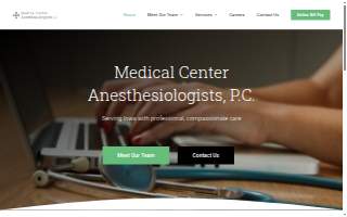 Medical Center Anesthesiologists, P.C. website
