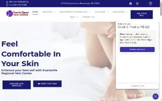 Evansville Regional Vein Center website