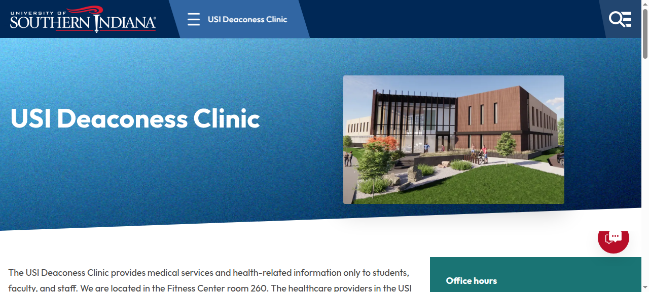 USI Deaconess Clinic website