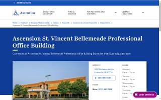 Ascension St. Vincent Bellemeade Professional Office Building website
