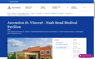 Ascension St. Vincent - Naab Road Medical Pavilion website